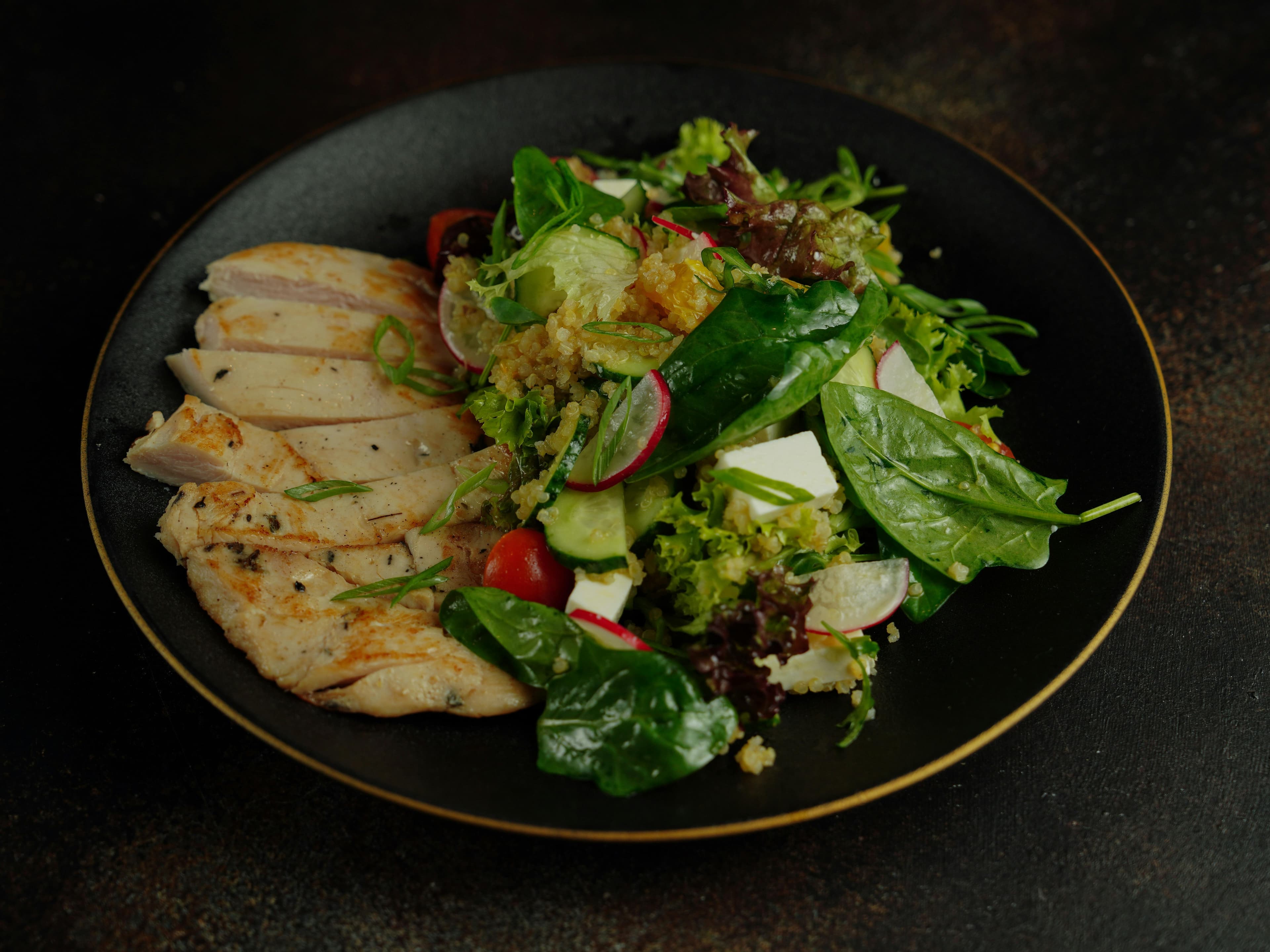 Herb Grilled Chicken with Quinoa Salad